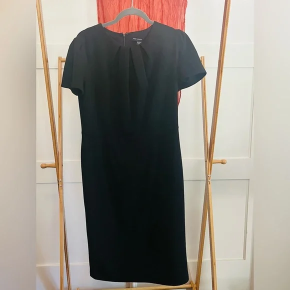 open lace back dress Pleated Long Sleeve Midi Dress Navy/Yellow / Standard / 12
